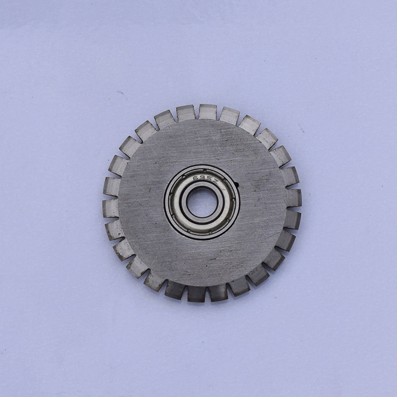 Adhesive scribing machine accessories round blade dotted knife indentation machine rolling cutter rice knife rubber pressing paper wheel knife holder