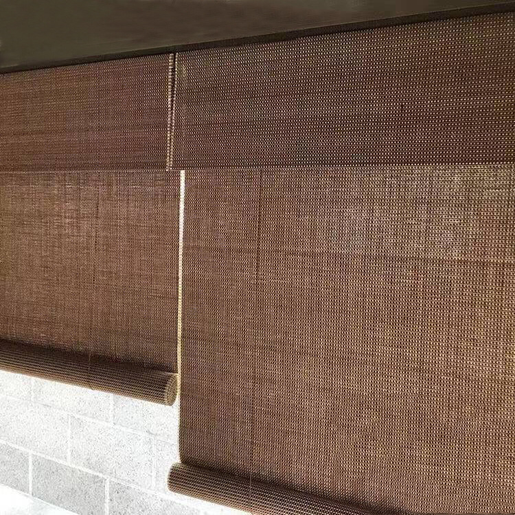 New Chinese Style Outdoor Indoor Shading Bamboo Curtain Bamboo Curtain Bamboo Roller Curtain Courtyard Hotel Club Tea House Office