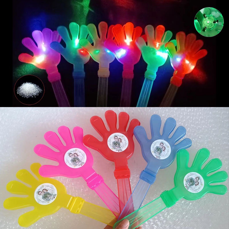 28 ㎝ Large Luminous Hand Clapping Cheering Small Hand Clapping Fluorescent Stick Plastic Toy Slap Clapping