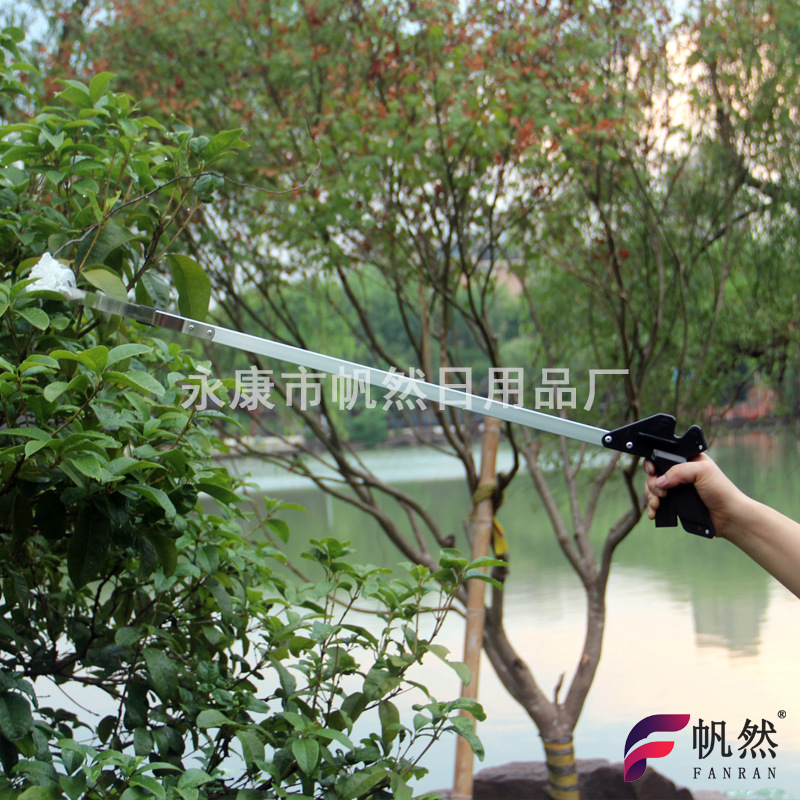 90CM Thickened Aluminum Alloy Straight Rod Garbage Clip Picker Cleaning Sanitation Fire Piers Pick Up Sanitary Clip Tool