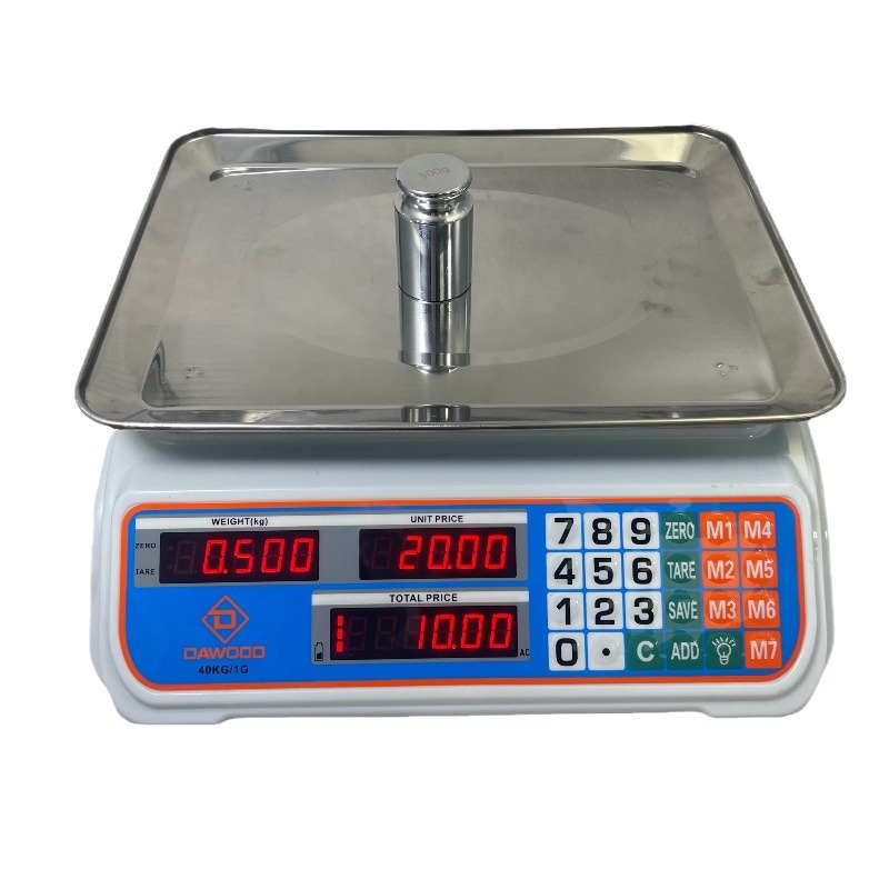New Pricing Scale, Commercial Electronic Scale, Supermarket Fruit Table Scale, High-Precision Scale for Selling Vegetables at Stalls