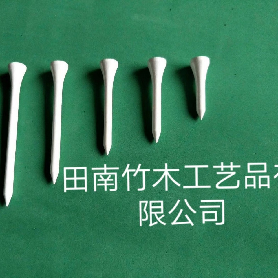 Bamboo Golf Spikes Source Manufacturer Imitation Ivory Golf Spikes Can Be Printed with Logo and Multiple Styles of Tee