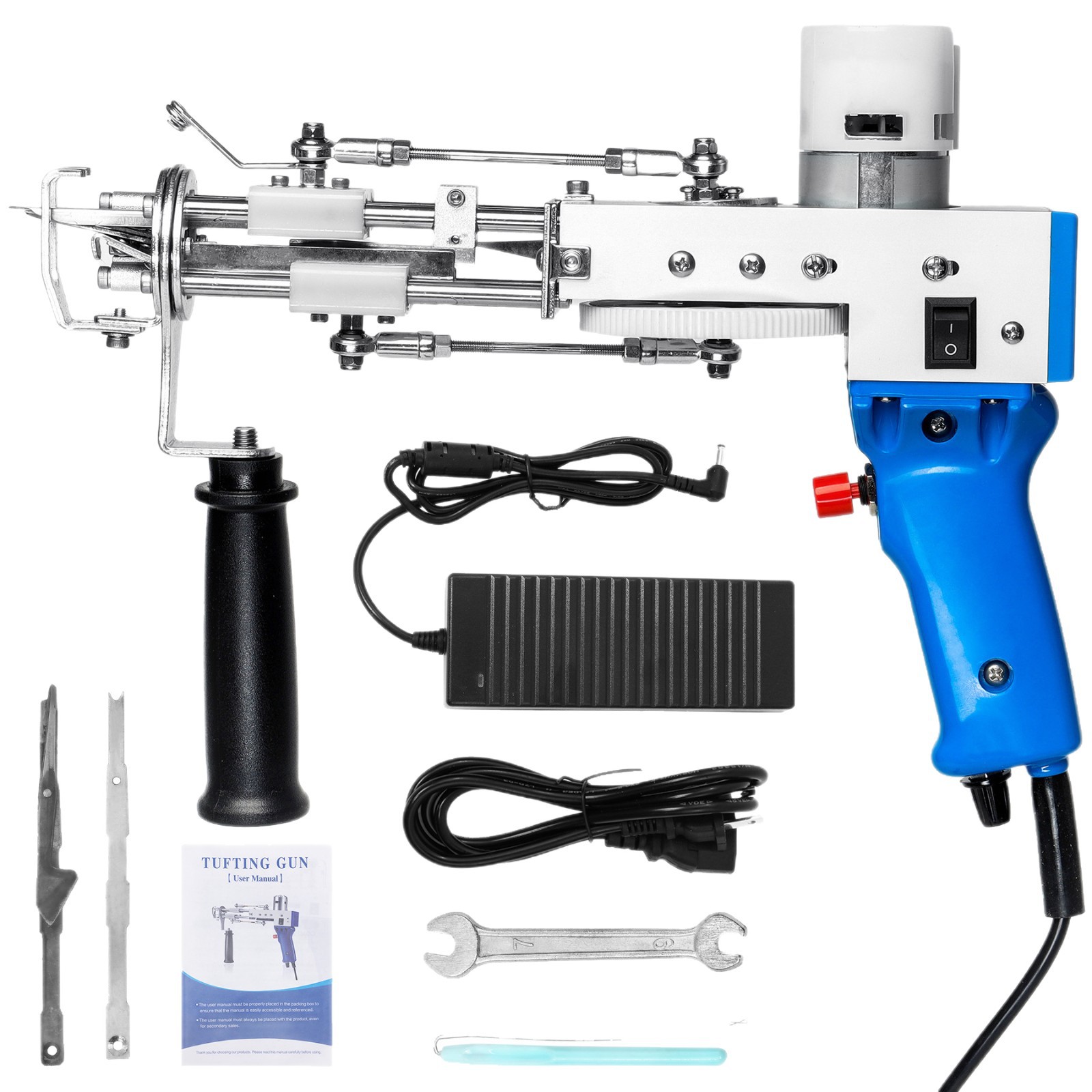 Cross-Border Tufting Gun Tufting Gun Two-In-One Tufting Gun Electric Clipper Set High Quality Carpet Gun Manufacturer