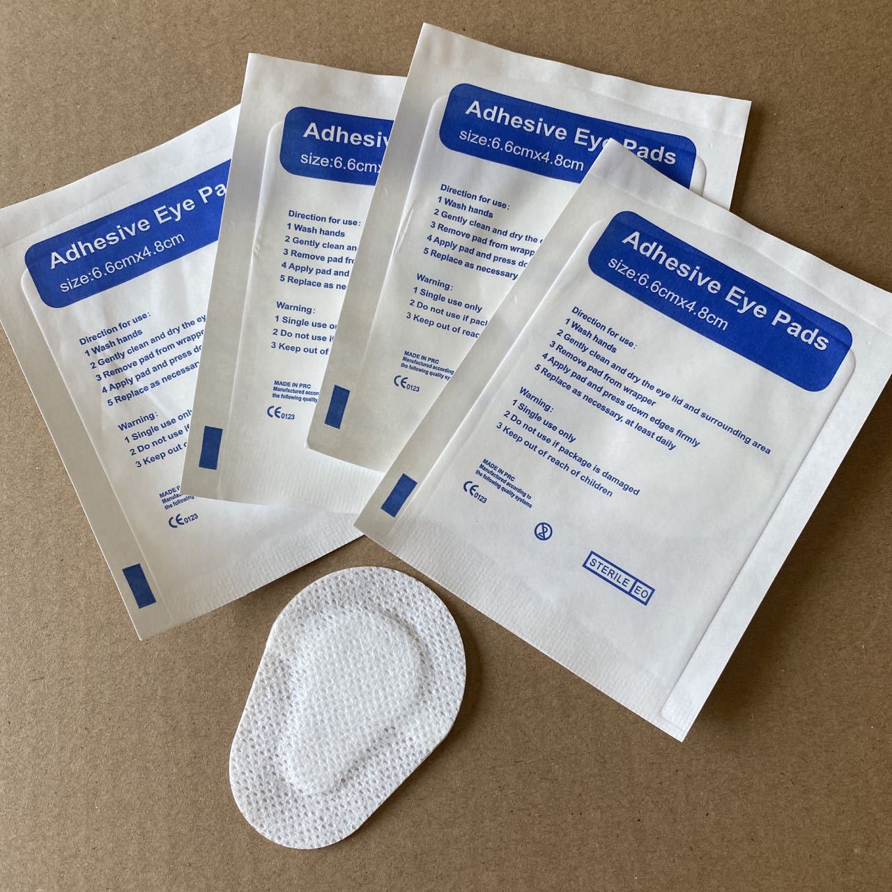 Медицинская нетканая повязка на глаз после операции, солнцезащитная самоклеящаяся повязка на глаз для внешней торговли