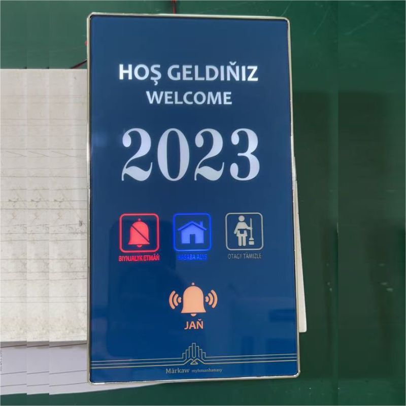 Hotel Door Display Digital Door Sign Do Not Disturb Hotel Touch Switch Doorbell Hotel Door Room Number