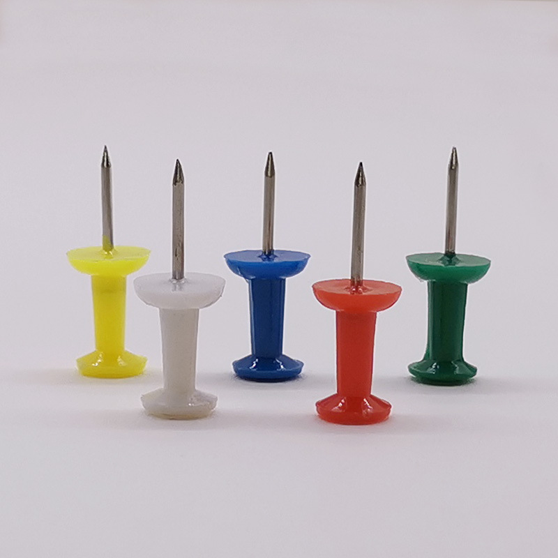 Five-Color mixed transparent color I-shaped office stationery Cork nail I-shaped nail diy drawing nail painting cork board