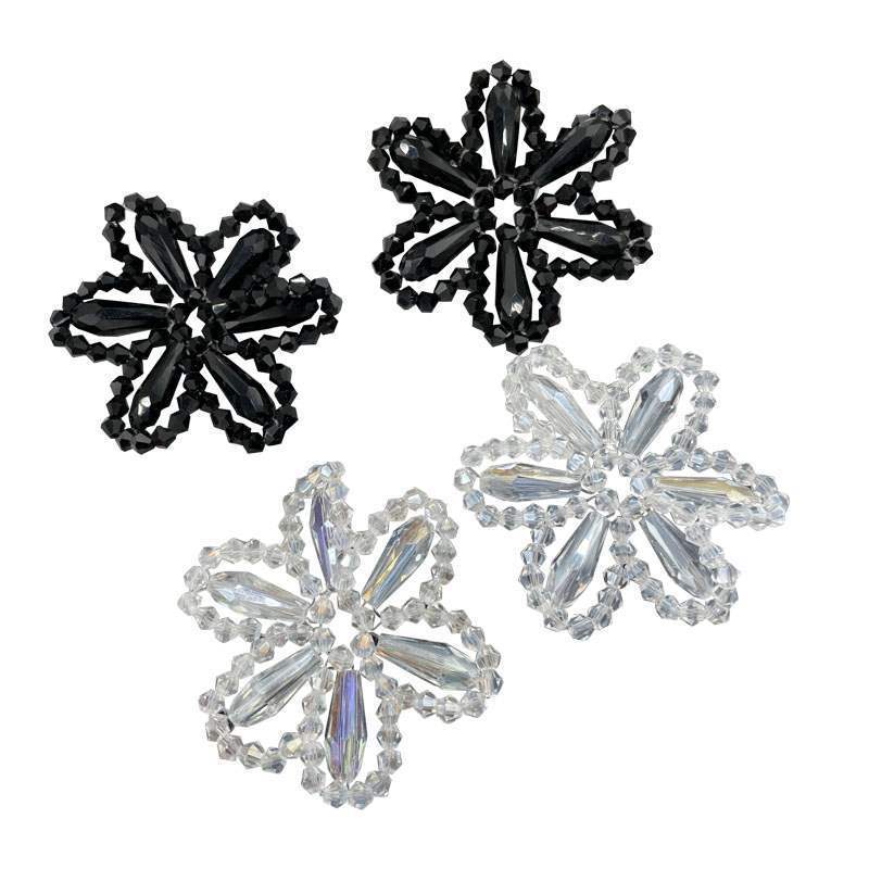 A Variety of Handmade Beaded Bow Cloth Patches, Pearl Patches, DIY Hand-Sewn Clothes Decoration, Headwear Decorations