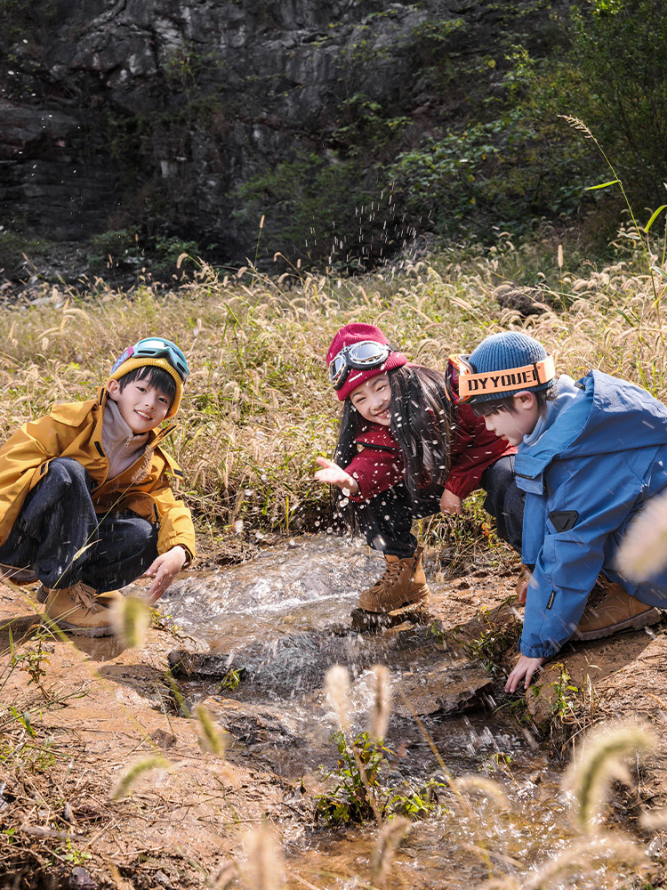 Panda Yuanyuan Dupont Three-Proof Children's Jacket Three-In-One 2025 Autumn and Winter Outdoor Breathable Children's Coat