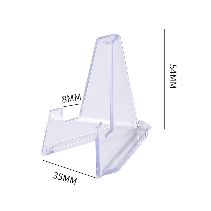 Coin Display Stand Commemorative Medallion Coin Small Round Box Triangular Stand Commemorative Coin Display Stand