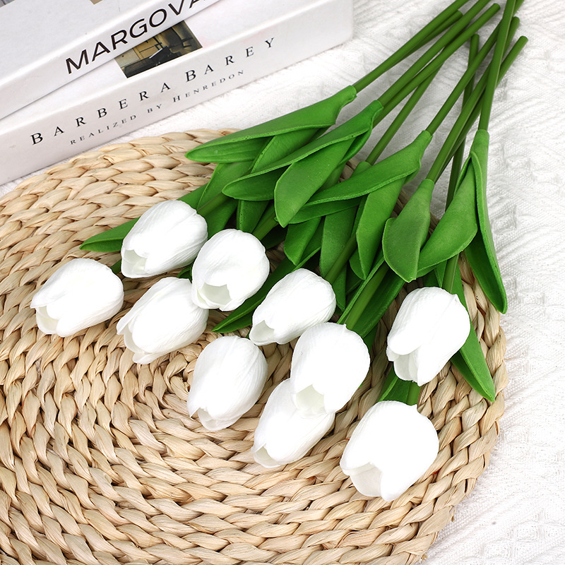 Мини-тюльпаны, искусственные цветы для дома и свадьбы, фотопродукты