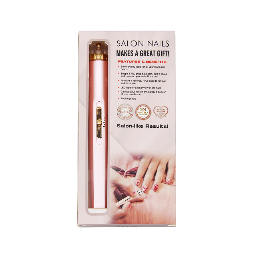 Кросс-бордовый карандаш для ногтей пять в одном электрическая шлифовка ногтей с подсветкой инструмент для полировки и шлифовки зарядное яркое электрическое маникюра