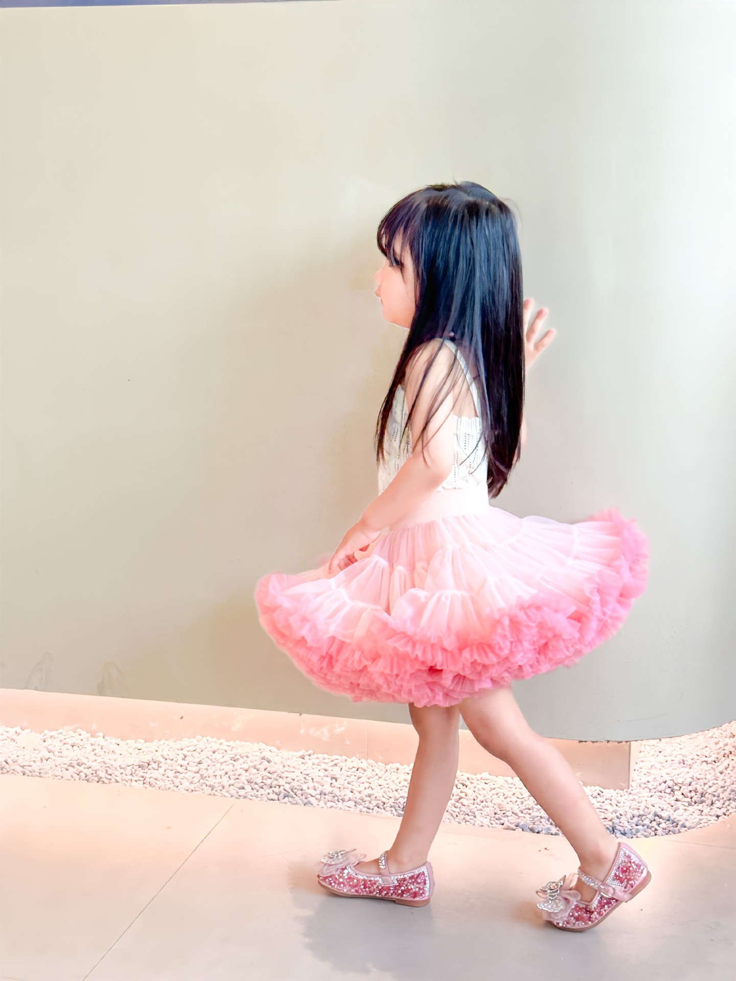 Rabbit Skirt Leaf Second Generation Class A Tutu Skirt Girls Skirt Autumn and Winter New Mesh Puff Skirt Convex Skirt Women