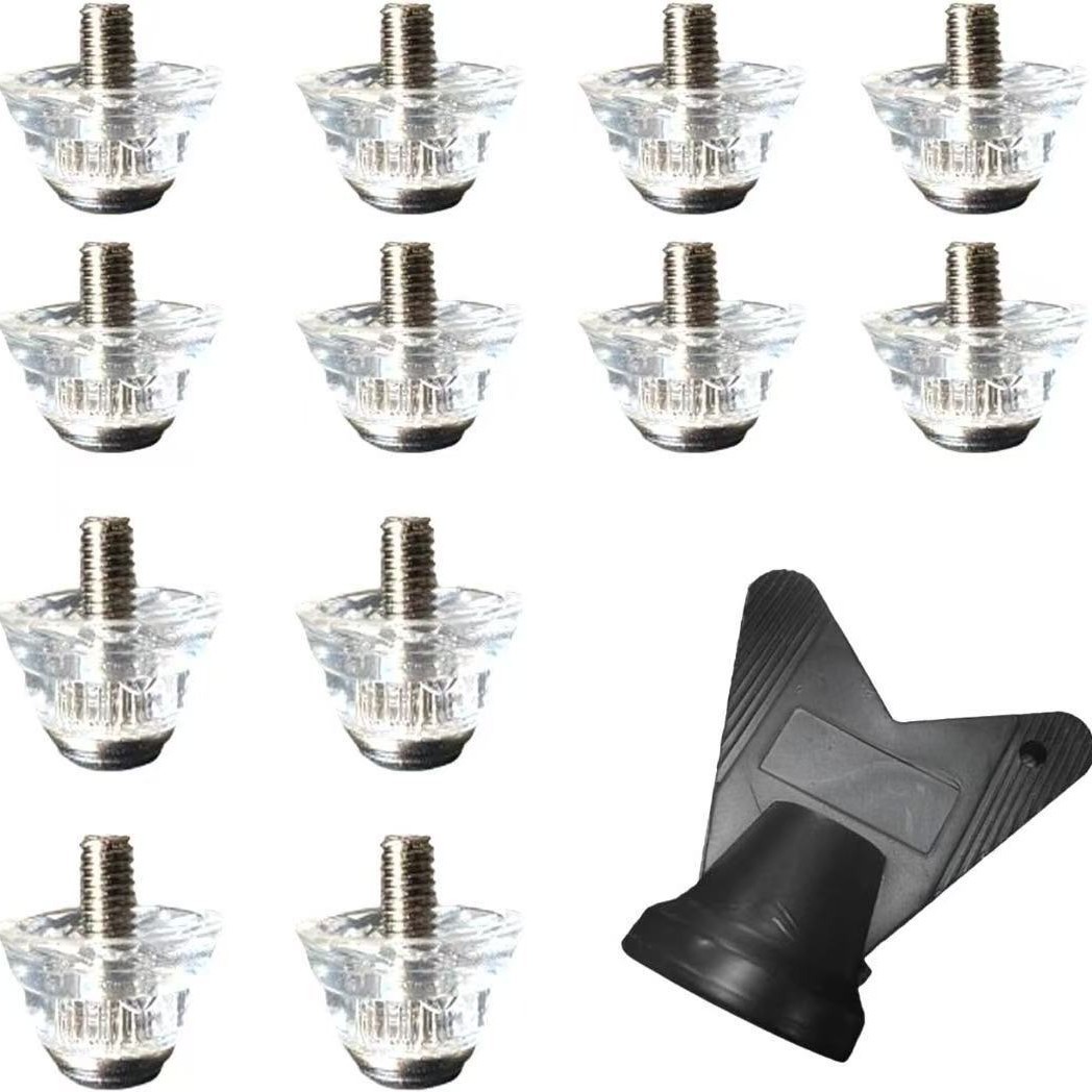 Новые резиновые шипы для замены футбольной обуви, комплект из 4 длинных шипов 8 и коротких 12, поставляется с ключом