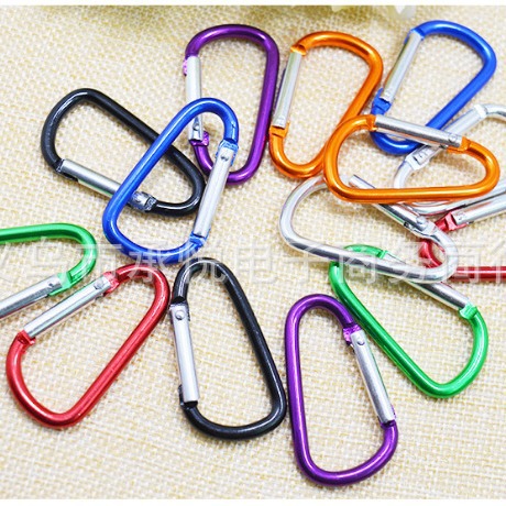 No.5 Mountaineering Buckle Aluminum Alloy D-shaped Hanging Buckle Outdoor Rock Climbing Safety Safety Buckle Spring Hook Luggage Backpack Hook