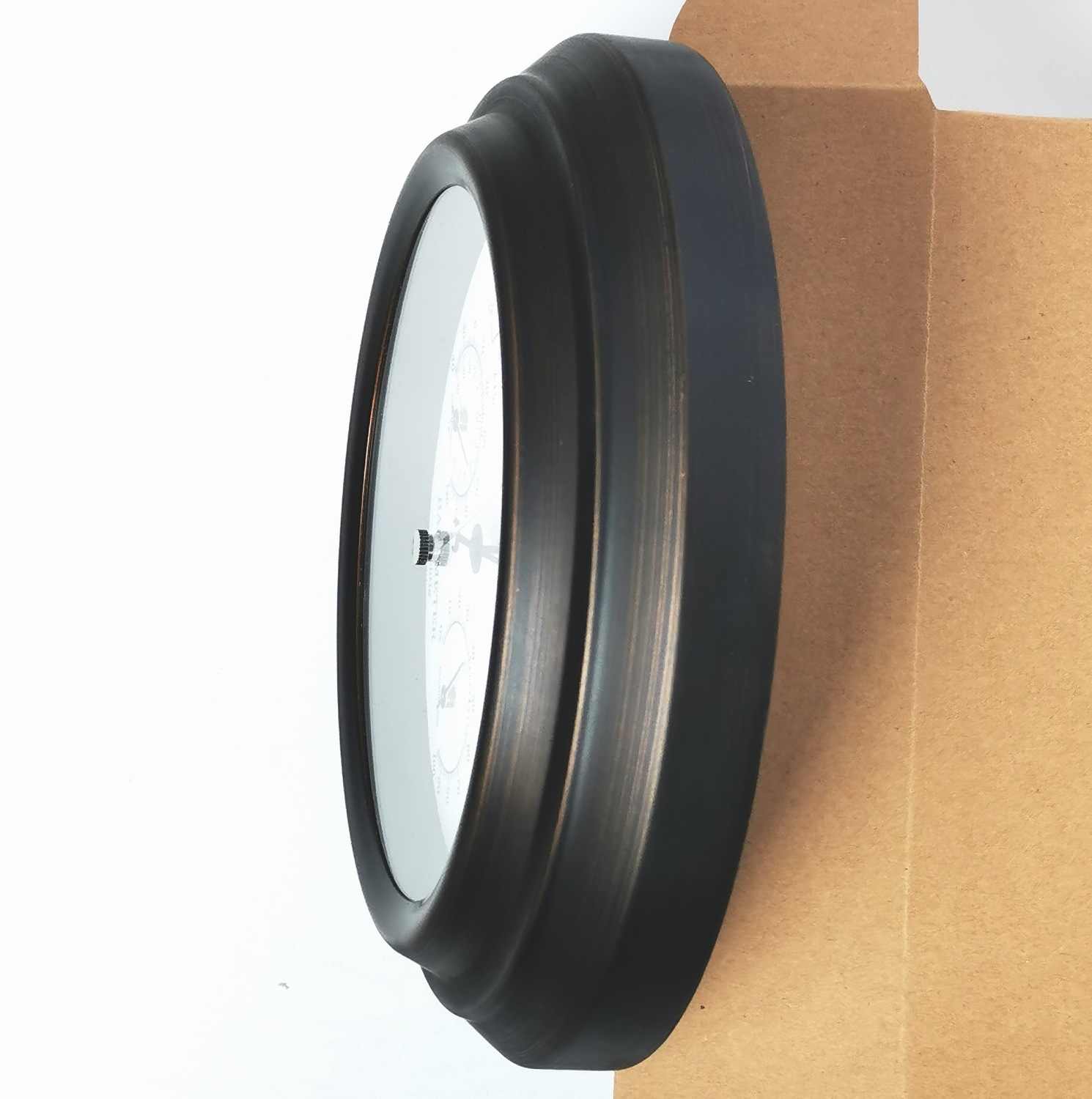 20cm Iron Shell 3-in-1 Weather Station (Thermometer, Hygrometer, Barometer)