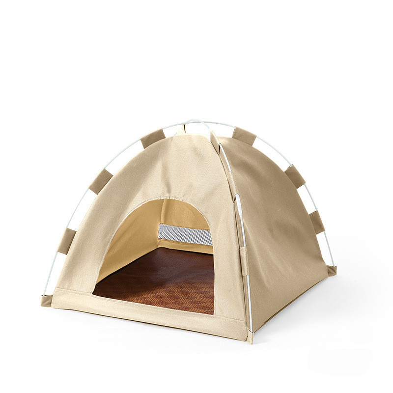 Export Popular Dog and Cat Pet Tent Cat Ice Mat Summer Mat Outdoor Breathable Foldable Cat House Cat Nest