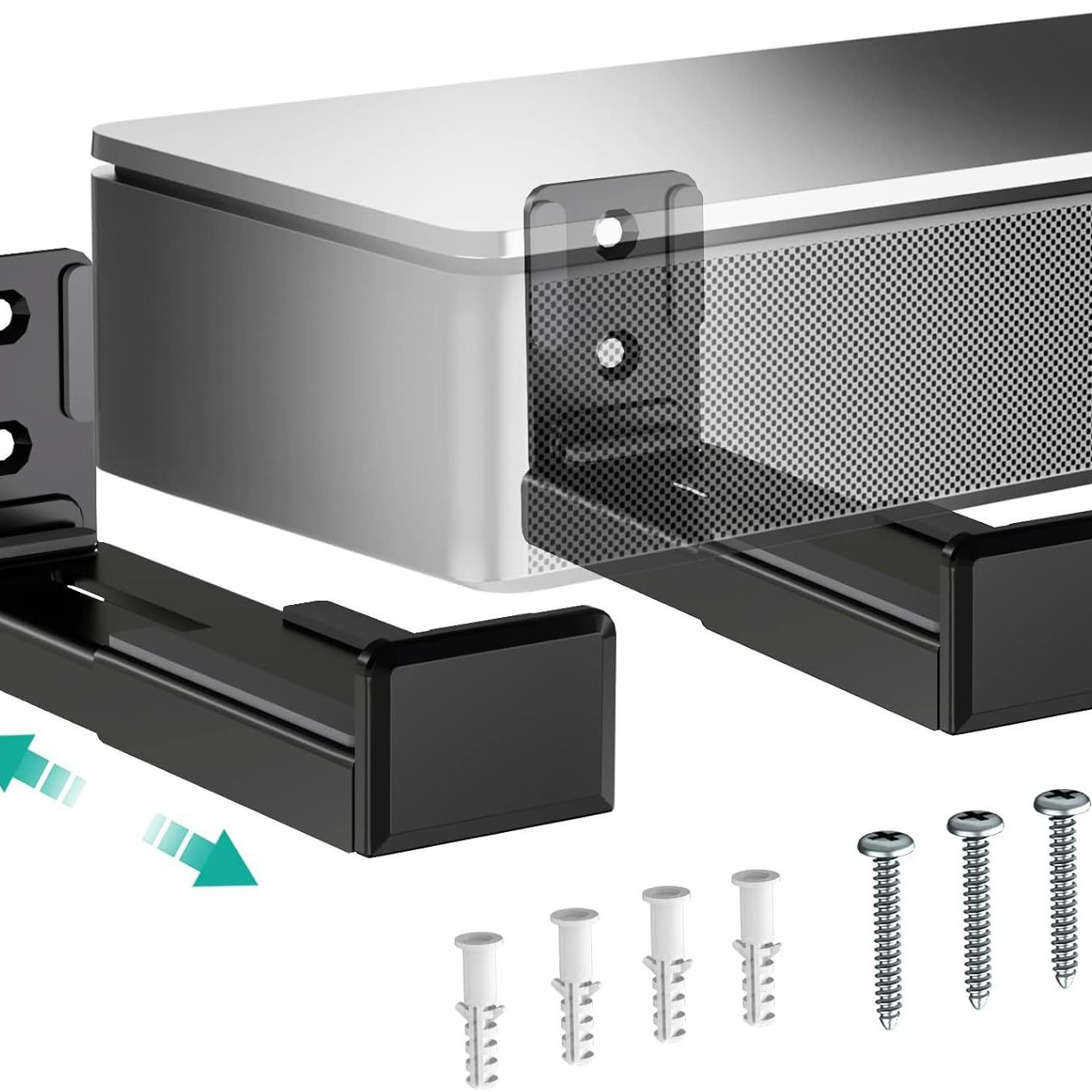 Amazon Cross-Border New Long Strip Wall-Mounted Speaker Bracket Cross-Border Movable Speaker Metal Bracket