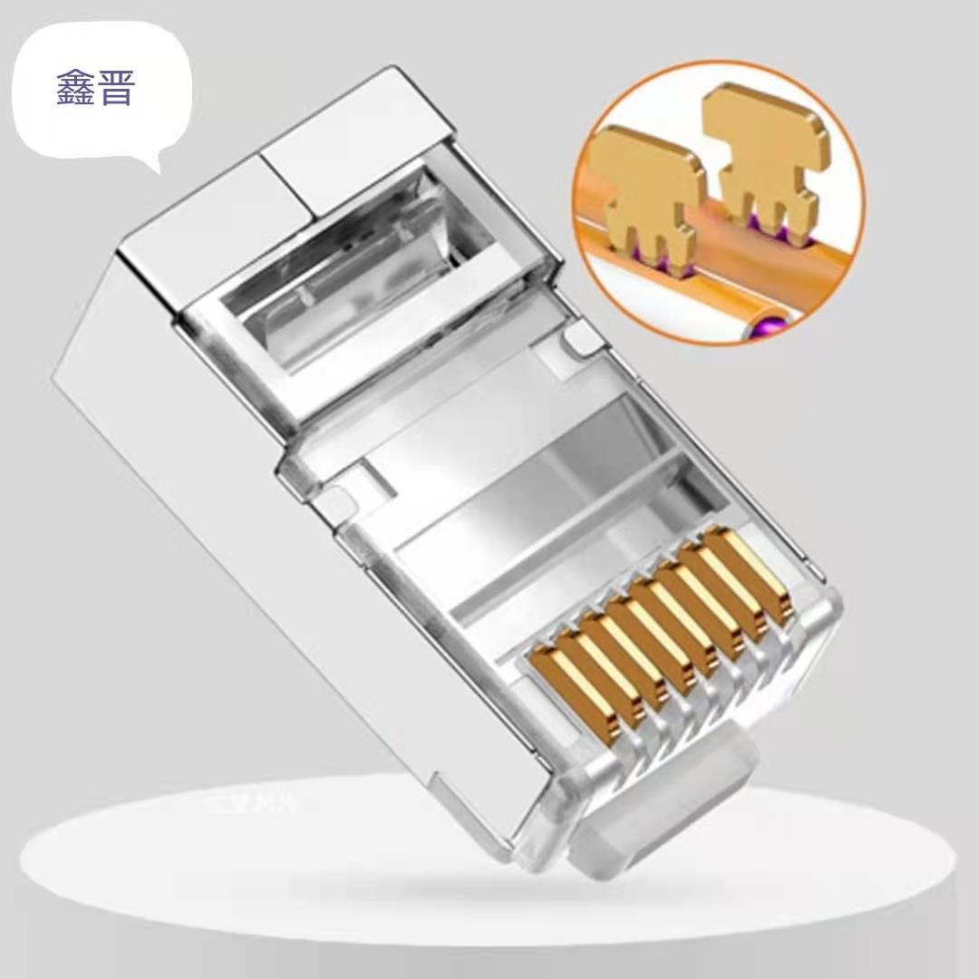Кристаллическая голова категории 5E, супер категория 6E, экранированная и неэкранированная, производитель оптовых соединителей для сетевых кабелей Rj45 8P8C