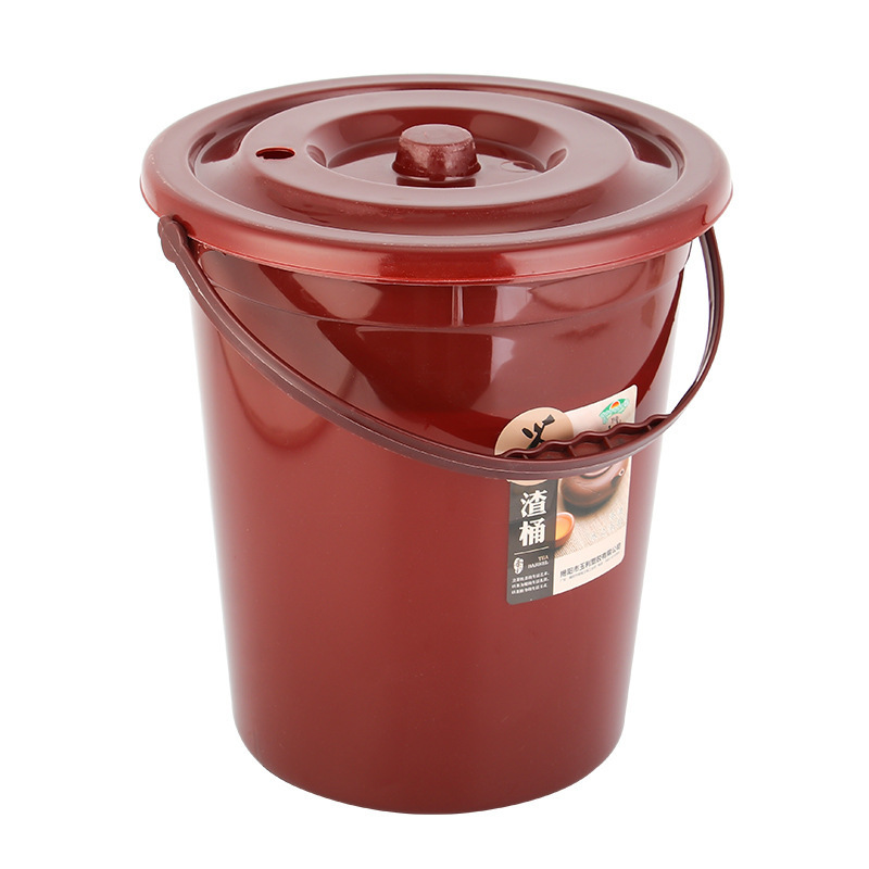 Tea Bucket, Waste Water Bucket, Tea Dregs Bucket, Kung Fu Tea Set Accessories, Tea Table Separation, Filter, Tea Leakage, Tea Ceremony Round Trash Can
