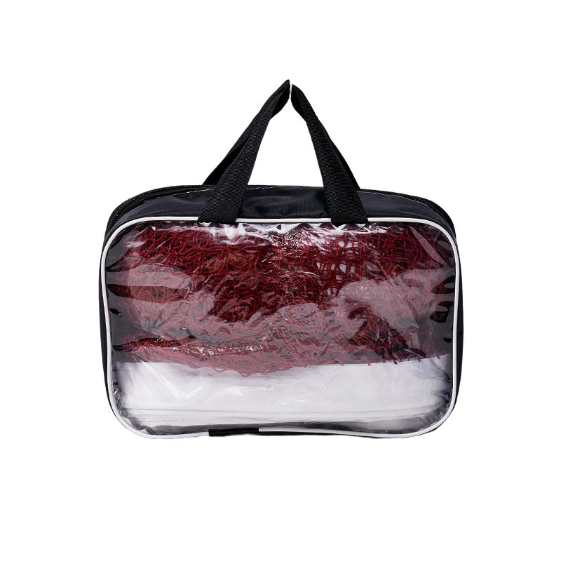 Polyester badminton net small hole 2.0cm mesh outdoor durable with portable handbag game feather net