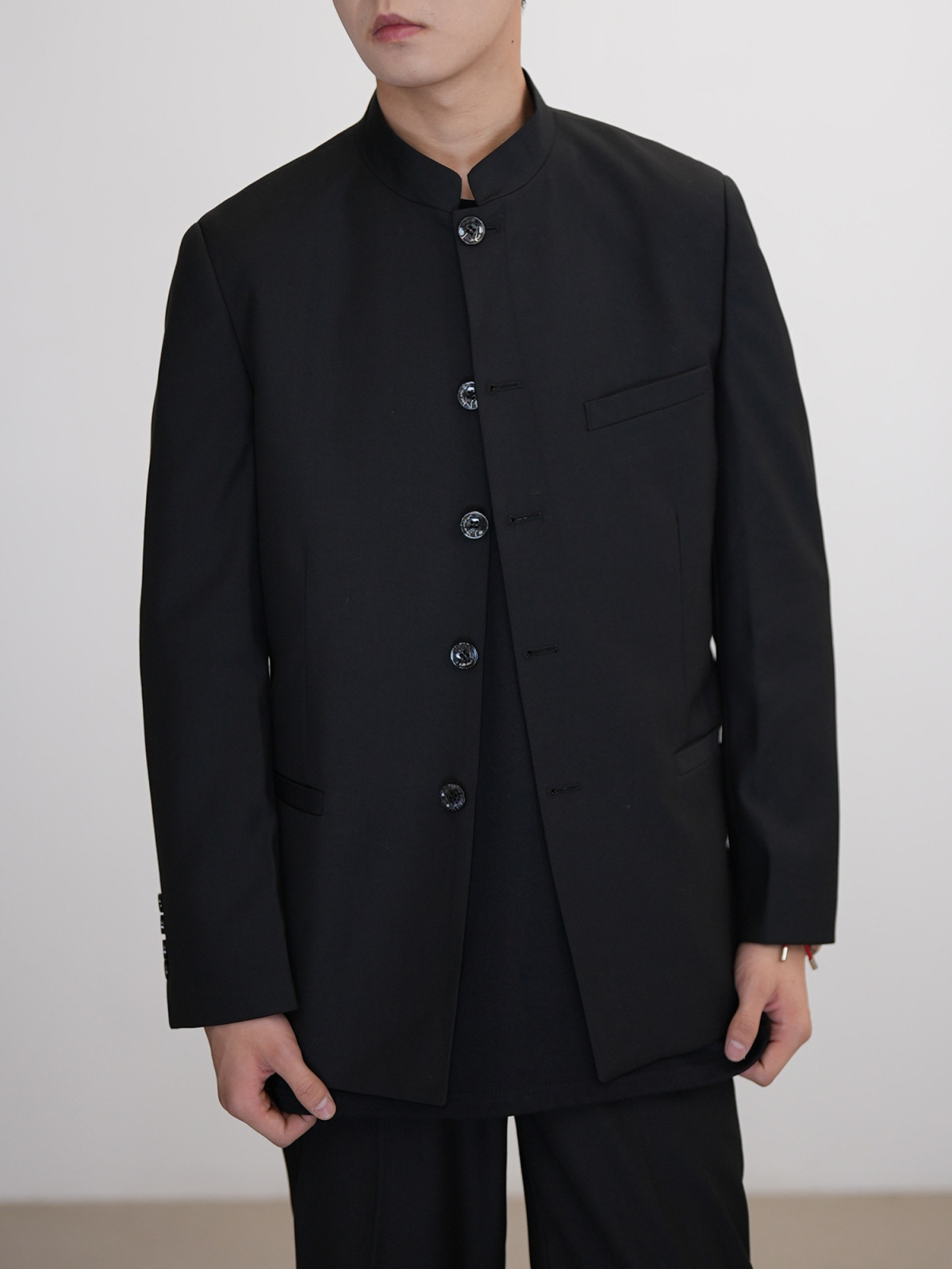 Stand Collar Zhongshan Jacket for Young Men 2024 Spring and Autum Korean Style Casual Suit Handsome Chinese Style Suit Jacket