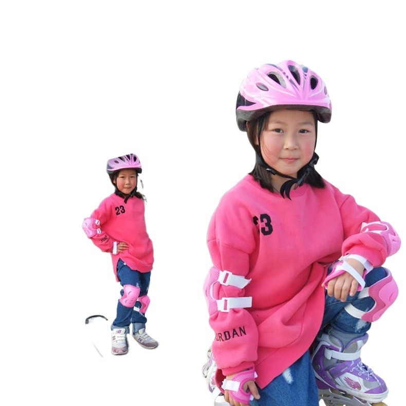 Roller Skating Protective Gear, Children's Cycling Helmet Set, Skateboard Balance Bike, Bicycle Professional Skating Knee Pads Protective Equipment
