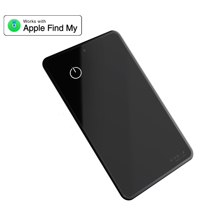 Tempered Glass Wallet Card Findmy Locator Is Suitable for Apple Glass Card Anti-Lost Device Can Be Embedded