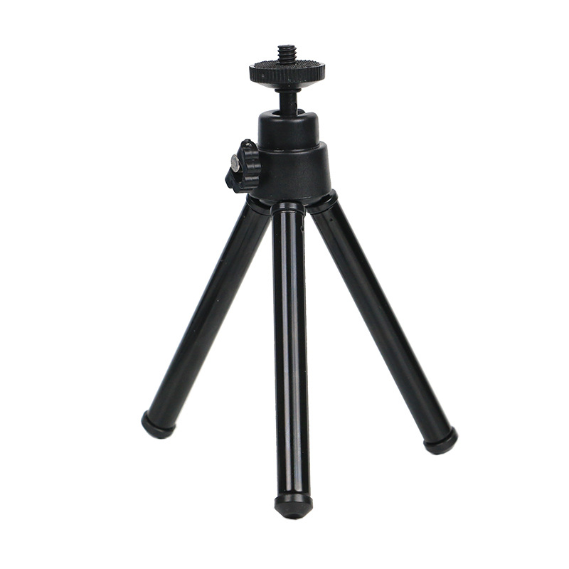 2 Section Desktop Telescopic Aluminum Tube Tripod Stainless Steel Small Mini Mobile Phone Telescope Tripod Bracket