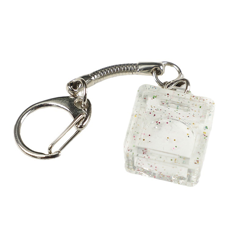 Transparent single-port multi-color with key chain lobster buckle mechanical keyboard shaft tester base red blue green yellow factory direct sales