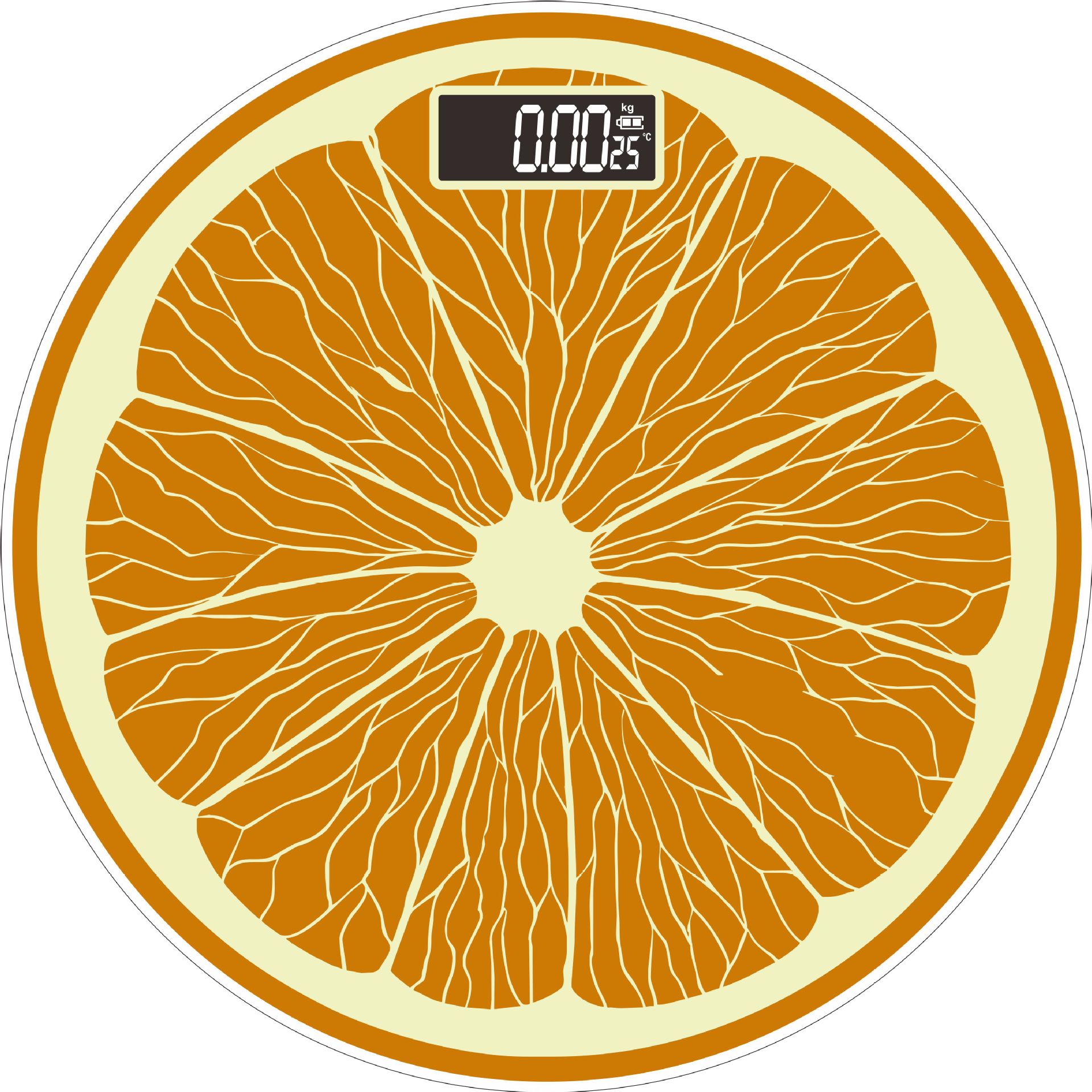 Baolan Intelligent Electronic Weigh 300mm Lemon Weighing Scale Household Human Health Weighing Scale USB Charging Cross-Border