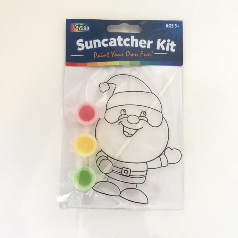 Christmas Translucent Single Piece Plastic Paint DIY Plastic Sheet Window Art Snowman Old Man