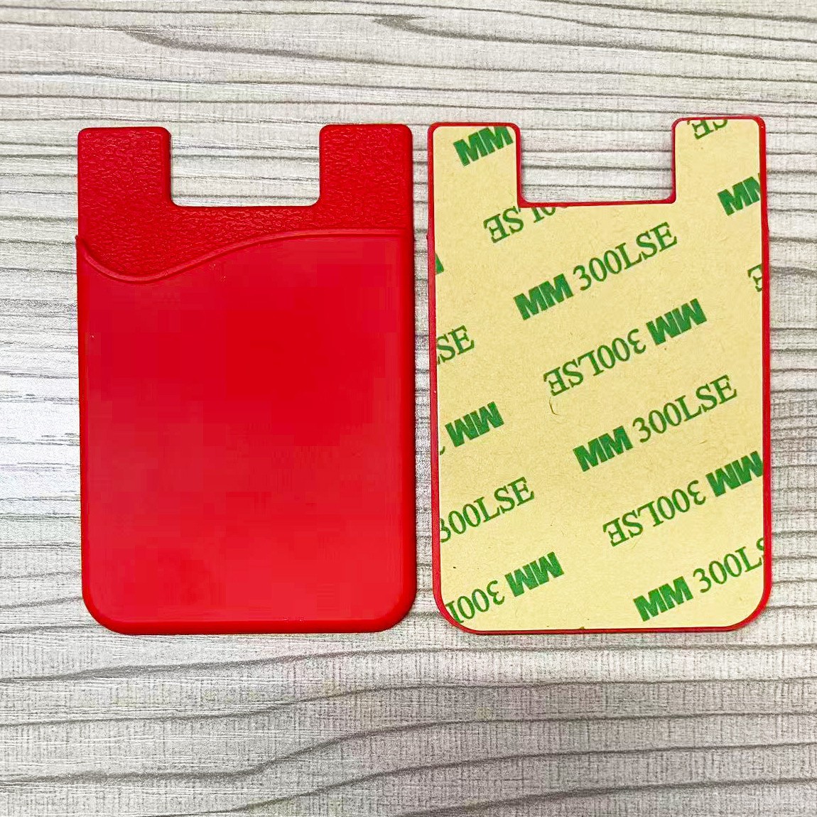 Silicone Card Holder, Silicone Card Sticker, Bank Bus Card Holder, Phone Back Sticker, Can Be Screen-Printed, Pad-Printed, or Uv-Printed with Logo