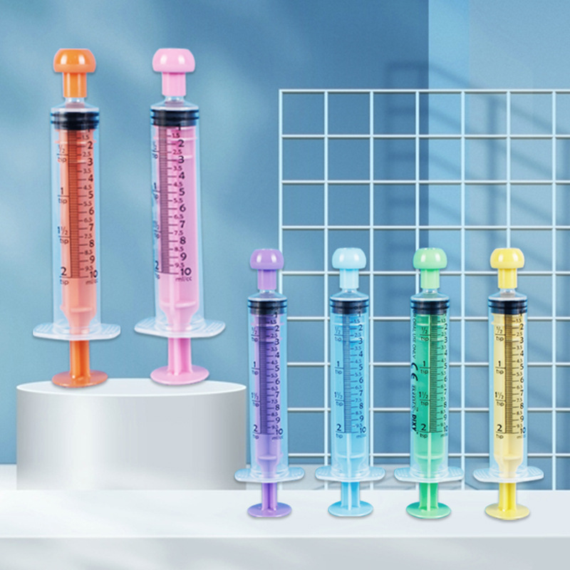 Color feeder wholesale disposable veterinary syringe feeder 5ml 10ml small size plastic syringe manufacturers