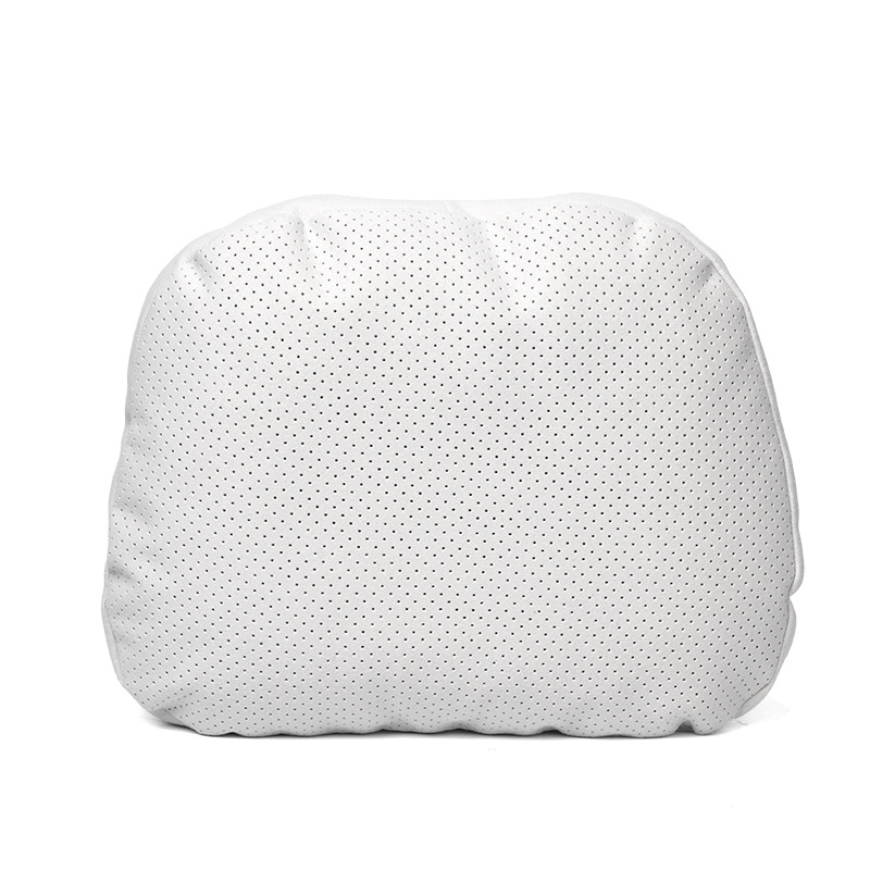 Car Lumbar Support Cushion, Suede Adjustable Headrest, Breathable, Suitable for All Seasons, Suede Leather Sports Seat Lumbar Support