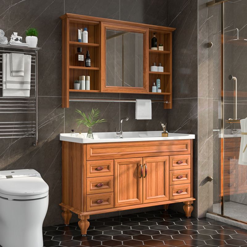 Bathroom Cabinet Bathroom Cabinet Combination Bathroom Washstand Hand Wash Basin Basin Cabinet Household Floor-Standing Small Apartment