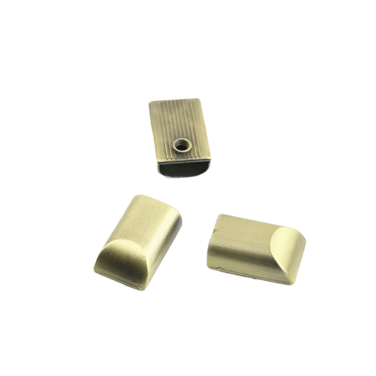 SOURCE manufacturer luggage hardware accessories diy metal pull tail square zipper tail with screw plug tail buckle