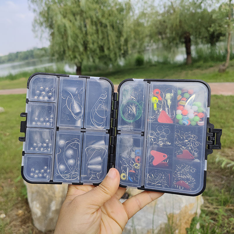 Cross-border foreign trade new fishing accessories suit Luya sea fishing rock fishing set box boxed Luya accessories fishing gear