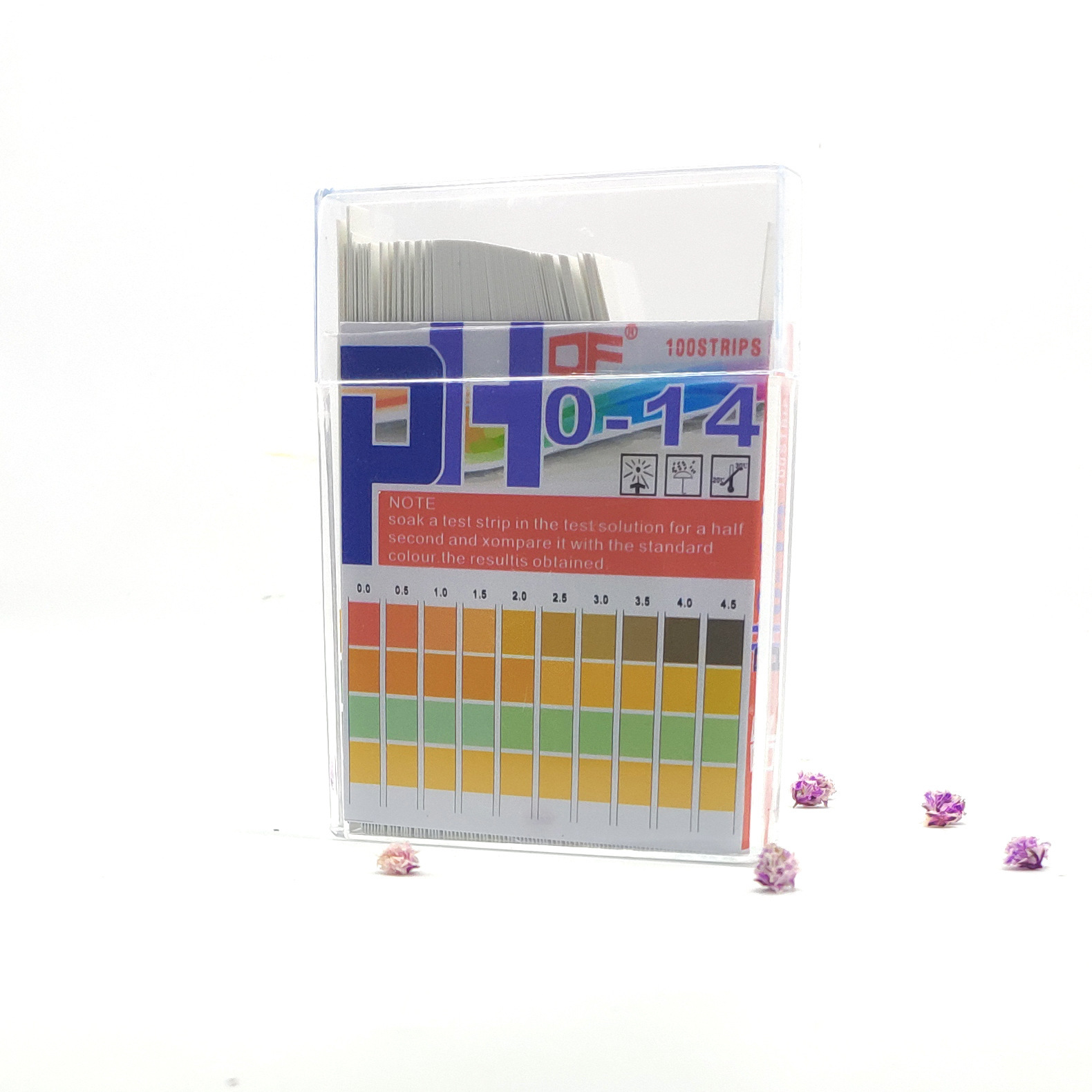 Exported Df New Version of Four-Color Ph Acid and Alkali Test Paper for 0-14 Level 0.5 Scientific Laboratory Test Paper