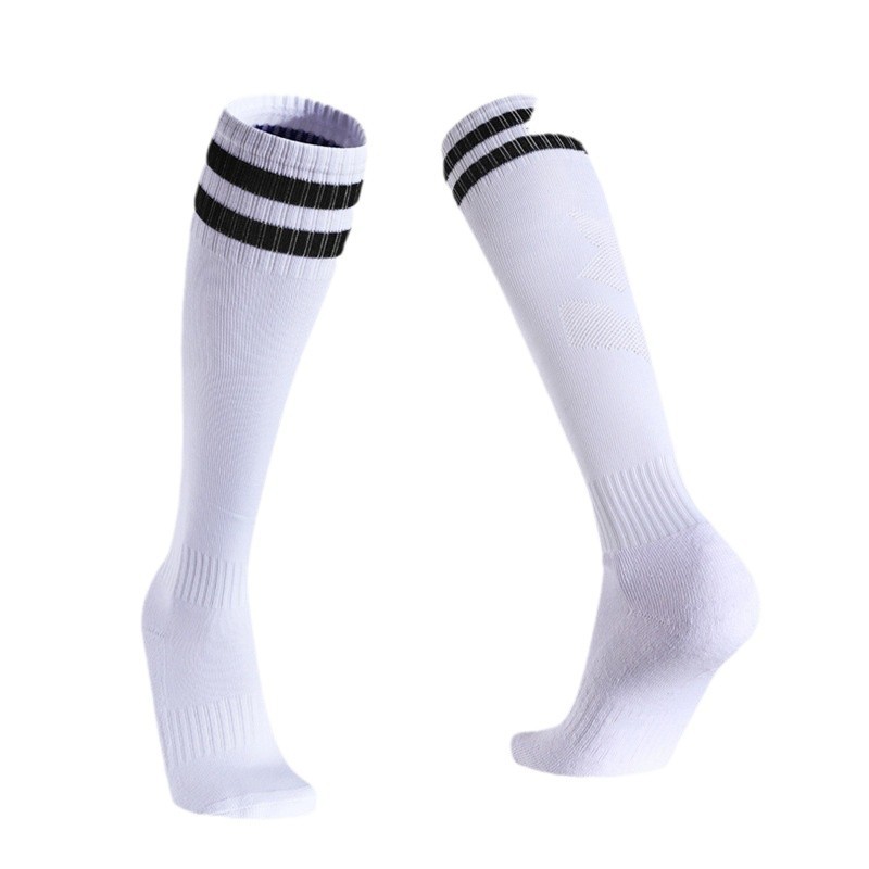 Factory Wholesale Adult Football Socks Men's Stockings Over the Knee Thickened Socks Children's Sports Game Training Anti-Slip Socks