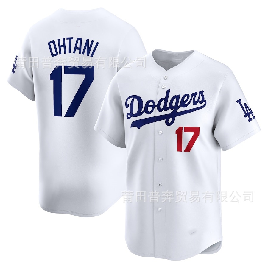 Форма бейсбольная Dodgers 17 # Ohtani с вышивкой, оптовая продажа, Dodgers Daigu Xiangping