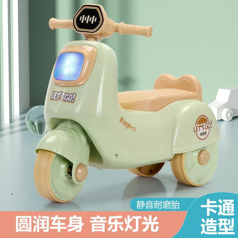 Wholesale Kidsren's Male and Female Baby Toddler Motorcycle Scooter 1-2-3-4 Kidsren's Birthday Gift Three-Wheeled Motorcycle
