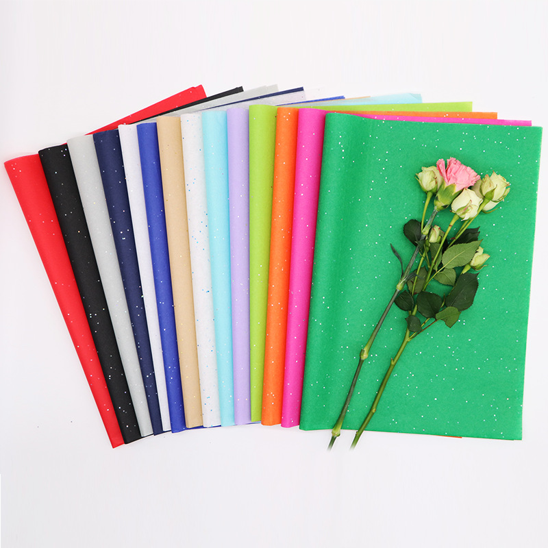17g color sequins gilding copy paper green silver kraft flash tissue paper 14 colors available
