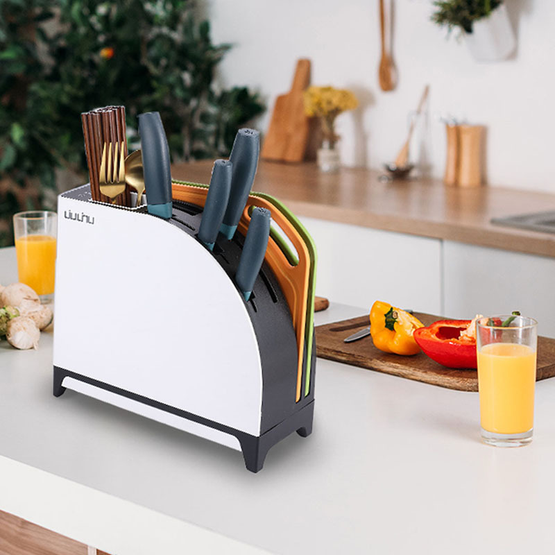 Six-Vertical Pro Sterilization and Disinfection Knife and Chopstick Holder, Household Intelligent Knife and Chopstick Dryer with Ultraviolet Light