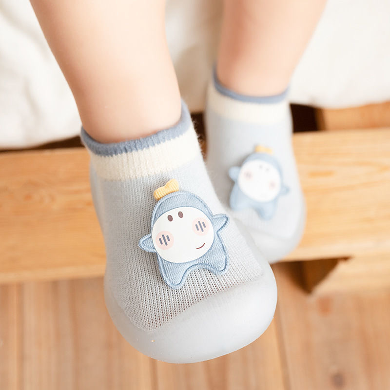 Baby Toddler Shoes, Non-Slip Soft Sole Baby Shoes, Breathable Mesh Socks, One-Step Shoes for Boys and Girls, Spring and Summer 1 Year Old