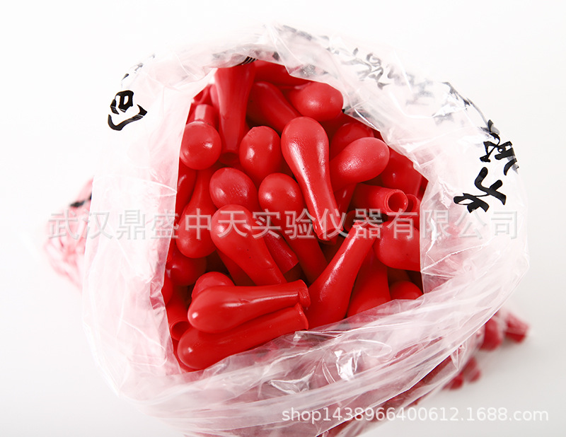 Latex cap thickened with glass dropper tube red rubber head scale pipette suction head silicone rubber cap red leather head