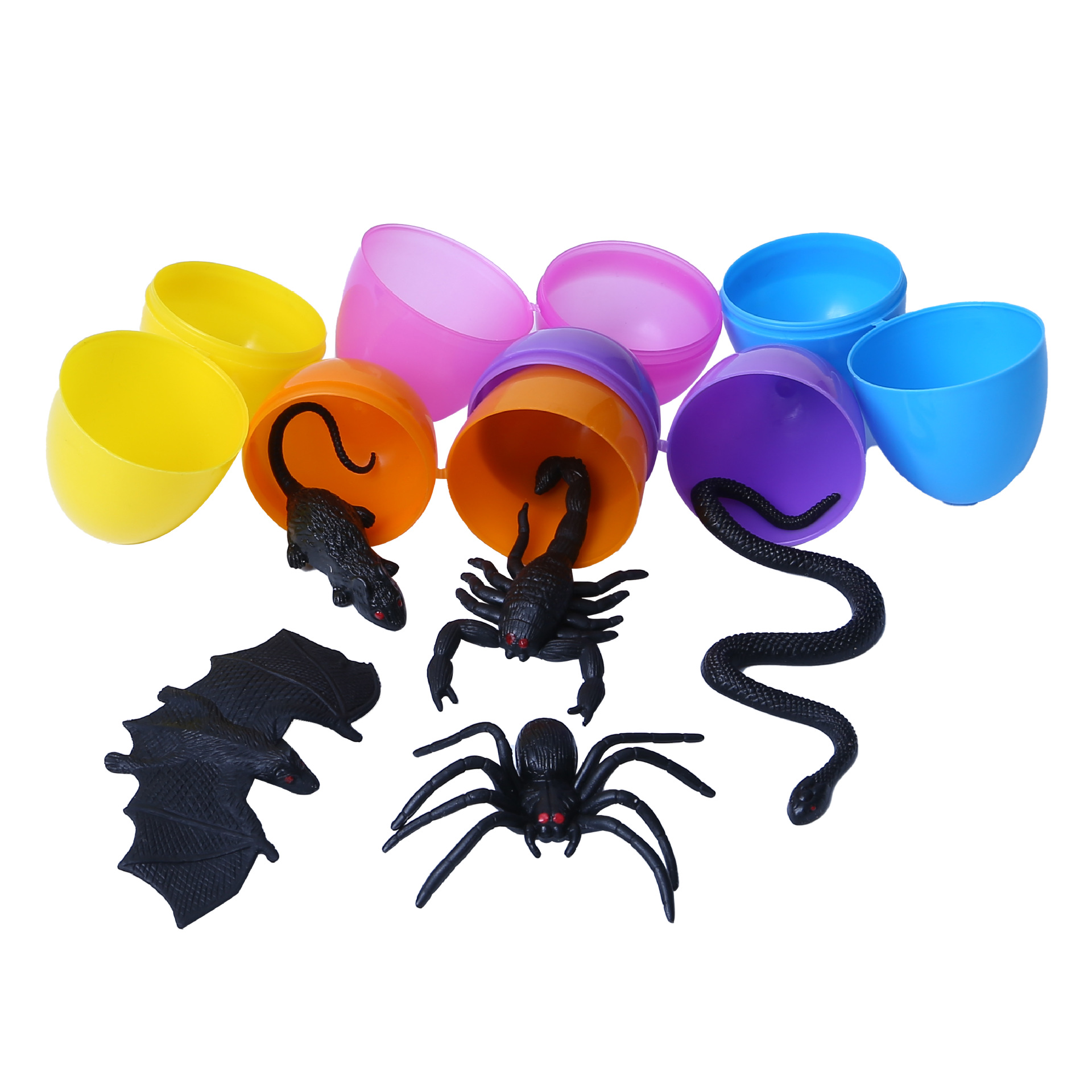 Easter eggshell egg plastic opening decoration twisted egg egg shell 4*6CM small egg shell plastic egg shell