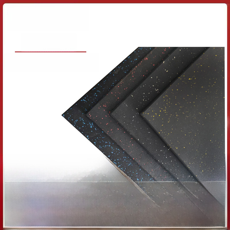 Gym Rubber Mat Full Fine Strength Zone Mat Shock Absorption Sound Insulation Rubber Mat Gym Mat