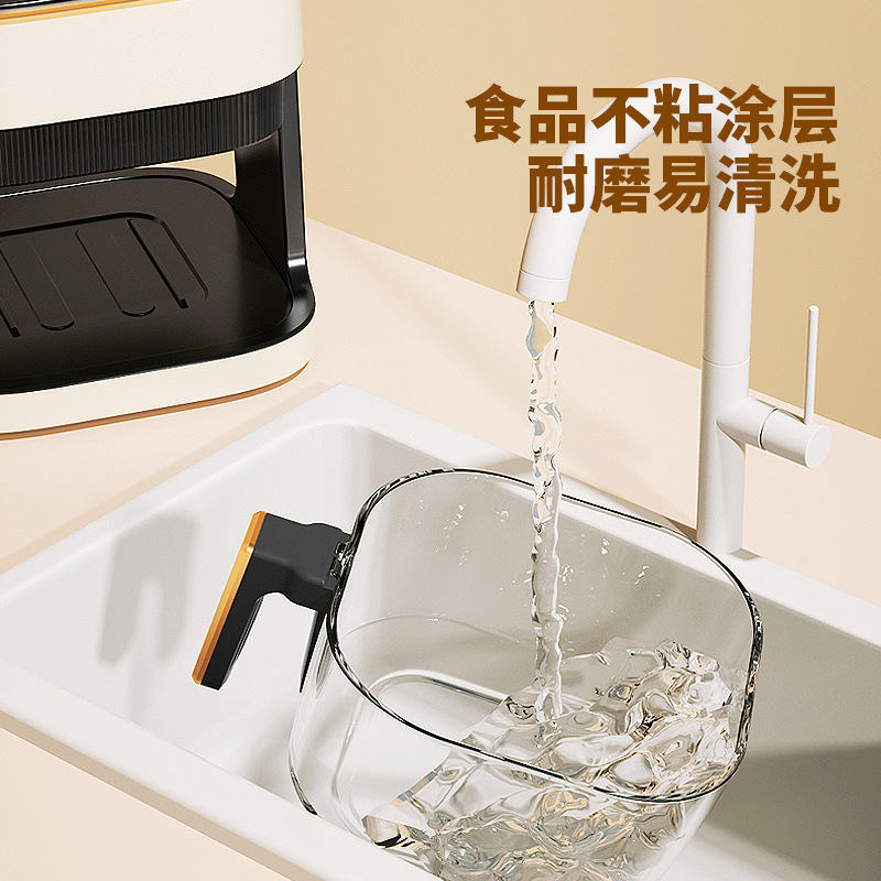 2025 new air fryer household airfryer stainless steel multifunctional air fryer large capacity electric fryer