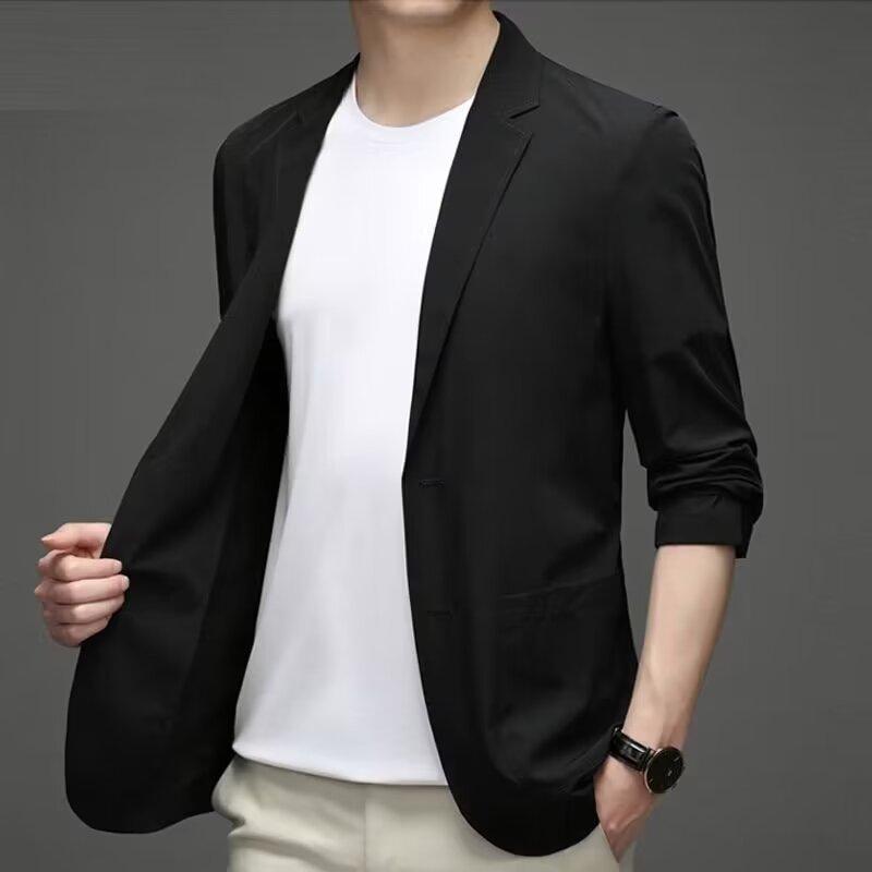 Summer Suit Men's Thin Casual Sun Protection Clothing Small Suit Lightweight Spring and Autumn Suit Jacket Coat Trendy