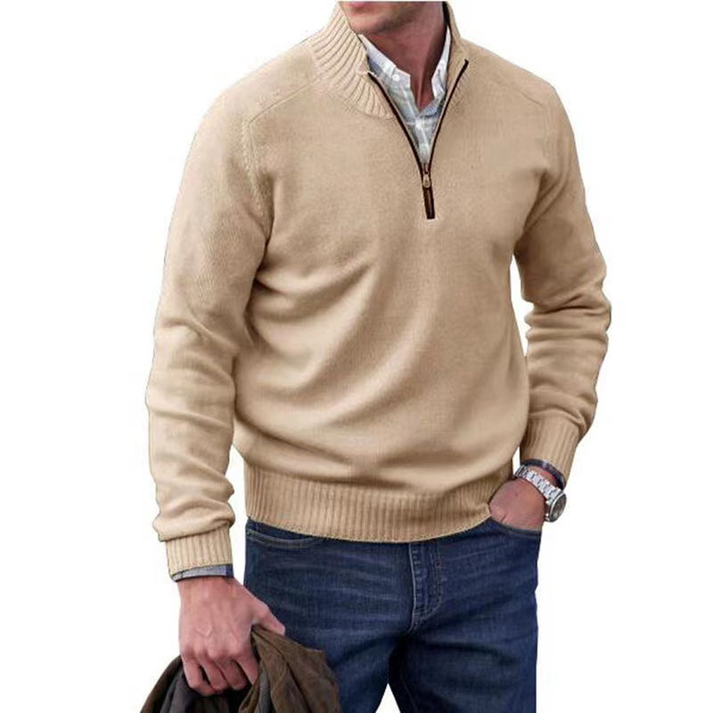 Cross-Border Exclusive Supply 2024Amazon Independent Station Export Men's Popular Sweater Base Men's Warm Sweater in Stock